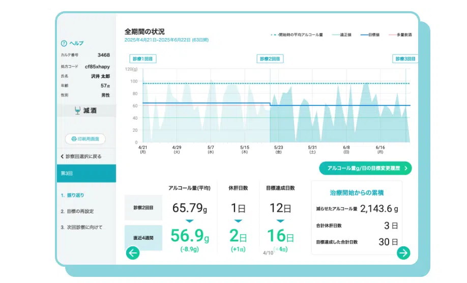 医療関係者向けアプリ画面イメージ
